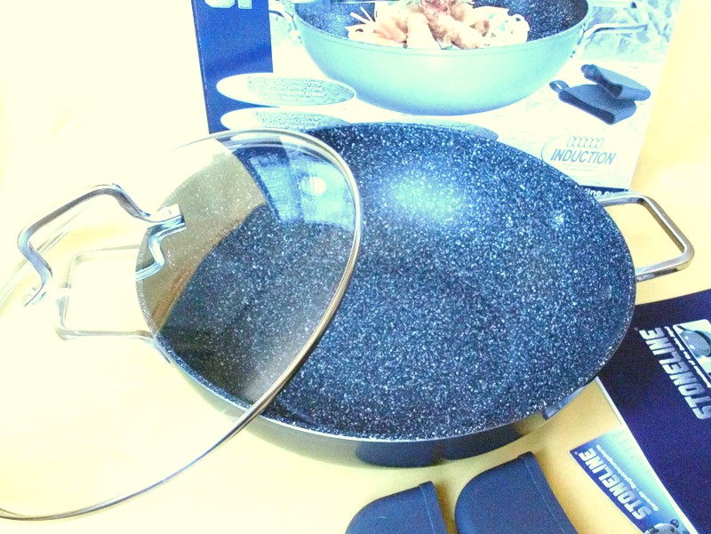 Stoneline керамическая сковорода «ВОК» с крышкой. Арт. WX 9611