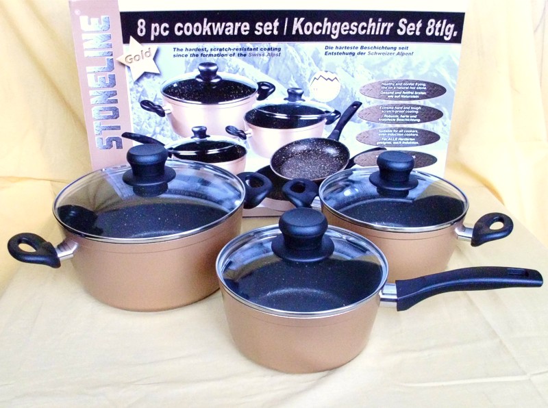 Stoneline® набор кухонной посуды из 8 предметов Арт. WX9604