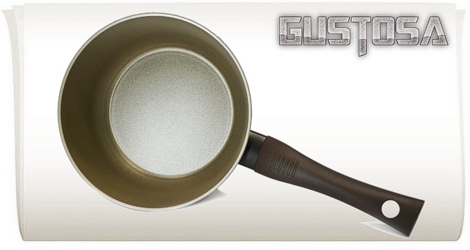 TVS Gustosa™ сковорода Ø20см. Высота 4,5 см. Объем 1,0 л. с покрытием Plustek® Арт. GS27920
