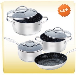 Stoneline® набор посуды «Professional» из 5 предметов, (нержав. сталь),  Арт. WX 13749