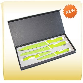 Stoneline® набор ножей из 4 предметов «Титан» - Lemon Green Арт. WX 15495